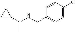 [(4-chlorophenyl)methyl](1-cyclopropylethyl)amine Struktur