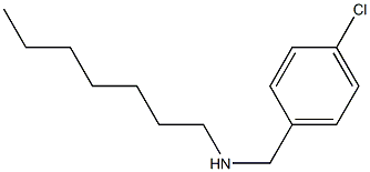 [(4-chlorophenyl)methyl](heptyl)amine Struktur