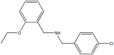 [(4-chlorophenyl)methyl][(2-ethoxyphenyl)methyl]amine Struktur