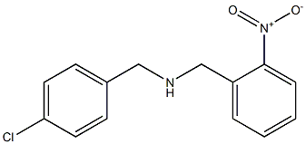 [(4-chlorophenyl)methyl][(2-nitrophenyl)methyl]amine Struktur