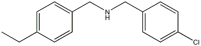 [(4-chlorophenyl)methyl][(4-ethylphenyl)methyl]amine Struktur