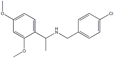 [(4-chlorophenyl)methyl][1-(2,4-dimethoxyphenyl)ethyl]amine Struktur