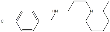 [(4-chlorophenyl)methyl][3-(2-methylpiperidin-1-yl)propyl]amine Struktur