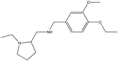 [(4-ethoxy-3-methoxyphenyl)methyl][(1-ethylpyrrolidin-2-yl)methyl]amine Struktur