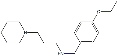 [(4-ethoxyphenyl)methyl][3-(piperidin-1-yl)propyl]amine Struktur