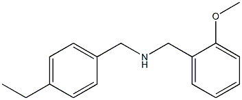 [(4-ethylphenyl)methyl][(2-methoxyphenyl)methyl]amine Struktur