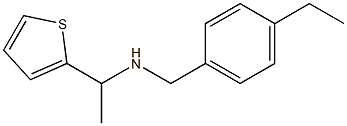 [(4-ethylphenyl)methyl][1-(thiophen-2-yl)ethyl]amine Struktur