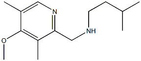 [(4-methoxy-3,5-dimethylpyridin-2-yl)methyl](3-methylbutyl)amine Struktur