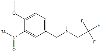 [(4-methoxy-3-nitrophenyl)methyl](2,2,2-trifluoroethyl)amine Struktur