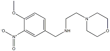 [(4-methoxy-3-nitrophenyl)methyl][2-(morpholin-4-yl)ethyl]amine Struktur