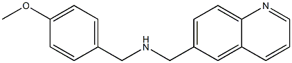 [(4-methoxyphenyl)methyl](quinolin-6-ylmethyl)amine Struktur