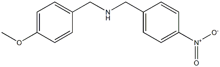 [(4-methoxyphenyl)methyl][(4-nitrophenyl)methyl]amine Struktur