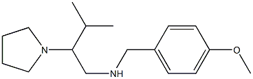 [(4-methoxyphenyl)methyl][3-methyl-2-(pyrrolidin-1-yl)butyl]amine Struktur