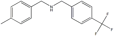 [(4-methylphenyl)methyl]({[4-(trifluoromethyl)phenyl]methyl})amine Struktur