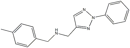 [(4-methylphenyl)methyl][(2-phenyl-2H-1,2,3-triazol-4-yl)methyl]amine Struktur