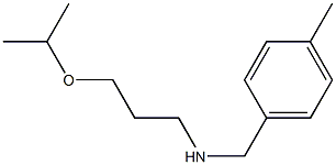 [(4-methylphenyl)methyl][3-(propan-2-yloxy)propyl]amine Struktur