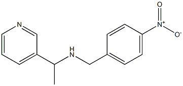 [(4-nitrophenyl)methyl][1-(pyridin-3-yl)ethyl]amine Struktur