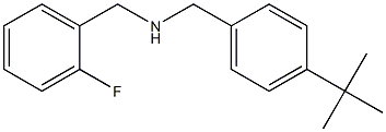 [(4-tert-butylphenyl)methyl][(2-fluorophenyl)methyl]amine Struktur