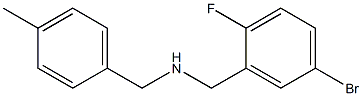 [(5-bromo-2-fluorophenyl)methyl][(4-methylphenyl)methyl]amine Struktur