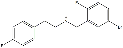 [(5-bromo-2-fluorophenyl)methyl][2-(4-fluorophenyl)ethyl]amine Struktur