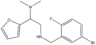 [(5-bromo-2-fluorophenyl)methyl][2-(dimethylamino)-2-(furan-2-yl)ethyl]amine Struktur