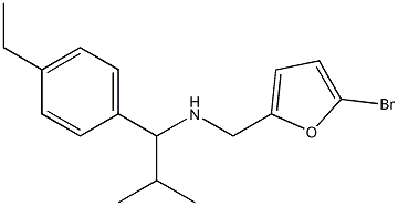 [(5-bromofuran-2-yl)methyl][1-(4-ethylphenyl)-2-methylpropyl]amine Struktur