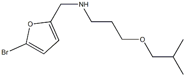 [(5-bromofuran-2-yl)methyl][3-(2-methylpropoxy)propyl]amine Struktur