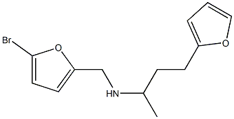 [(5-bromofuran-2-yl)methyl][4-(furan-2-yl)butan-2-yl]amine Struktur