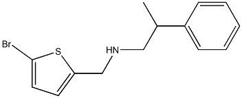 [(5-bromothiophen-2-yl)methyl](2-phenylpropyl)amine Struktur