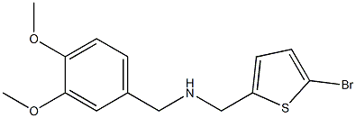 [(5-bromothiophen-2-yl)methyl][(3,4-dimethoxyphenyl)methyl]amine Struktur