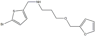 [(5-bromothiophen-2-yl)methyl][3-(furan-2-ylmethoxy)propyl]amine Struktur