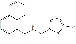 [(5-chlorothiophen-2-yl)methyl][1-(naphthalen-1-yl)ethyl]amine Struktur