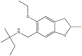 [(5-ethoxy-2-methyl-2,3-dihydro-1-benzofuran-6-yl)methyl](2-methylbutan-2-yl)amine Struktur