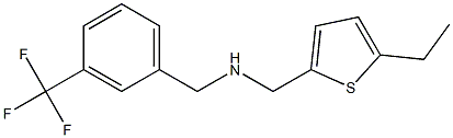 [(5-ethylthiophen-2-yl)methyl]({[3-(trifluoromethyl)phenyl]methyl})amine Struktur