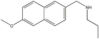 [(6-methoxynaphthalen-2-yl)methyl](propyl)amine Struktur