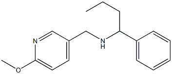 [(6-methoxypyridin-3-yl)methyl](1-phenylbutyl)amine Struktur