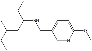 [(6-methoxypyridin-3-yl)methyl](5-methylheptan-3-yl)amine Struktur