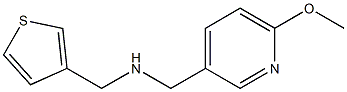 [(6-methoxypyridin-3-yl)methyl](thiophen-3-ylmethyl)amine Struktur