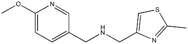 [(6-methoxypyridin-3-yl)methyl][(2-methyl-1,3-thiazol-4-yl)methyl]amine Struktur