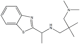 [1-(1,3-benzothiazol-2-yl)ethyl]({2-[(dimethylamino)methyl]-2-methylpropyl})amine Struktur