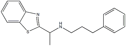 [1-(1,3-benzothiazol-2-yl)ethyl](3-phenylpropyl)amine Struktur