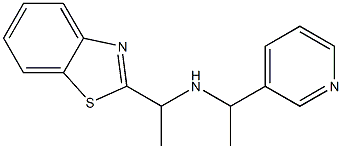 [1-(1,3-benzothiazol-2-yl)ethyl][1-(pyridin-3-yl)ethyl]amine Struktur