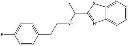 [1-(1,3-benzothiazol-2-yl)ethyl][2-(4-fluorophenyl)ethyl]amine Struktur