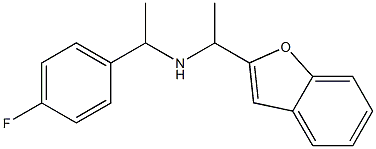 [1-(1-benzofuran-2-yl)ethyl][1-(4-fluorophenyl)ethyl]amine Struktur