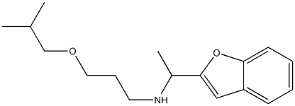 [1-(1-benzofuran-2-yl)ethyl][3-(2-methylpropoxy)propyl]amine Struktur