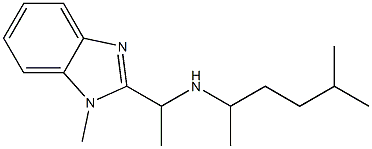 [1-(1-methyl-1H-1,3-benzodiazol-2-yl)ethyl](5-methylhexan-2-yl)amine Struktur