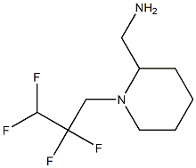 [1-(2,2,3,3-tetrafluoropropyl)piperidin-2-yl]methanamine Struktur