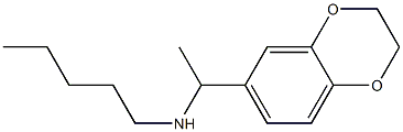 [1-(2,3-dihydro-1,4-benzodioxin-6-yl)ethyl](pentyl)amine Struktur