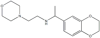 [1-(2,3-dihydro-1,4-benzodioxin-6-yl)ethyl][2-(morpholin-4-yl)ethyl]amine Struktur