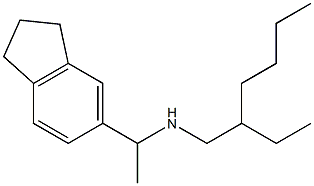 [1-(2,3-dihydro-1H-inden-5-yl)ethyl](2-ethylhexyl)amine Struktur